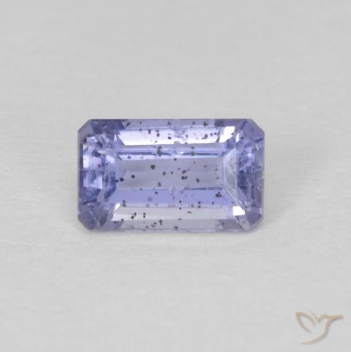 0.32ct Naturel Violet bleuâtre Iolite, Taille émeraude, VS-SI