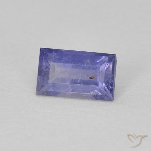 Iolite Violet moyen naturelle Baquette, 0.30 ct, VS-SI