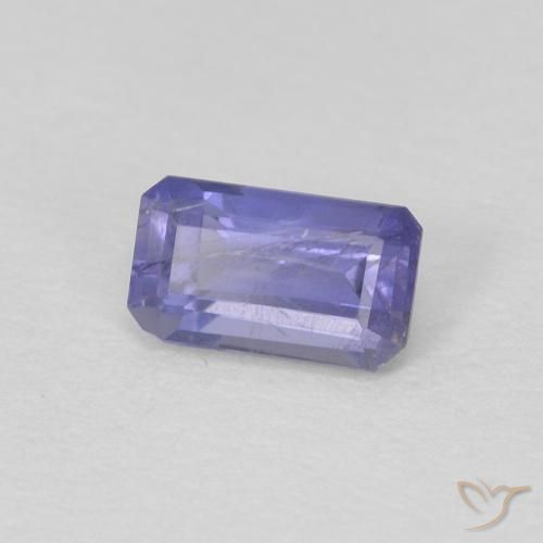 Iolite Violet bleuâtre naturelle Octogone / coupe Émeraude, 0.27 ct, VS-SI