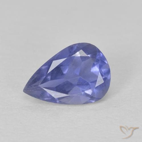 0.35ct Naturel Violet royal iolite, En forme de poire, VS