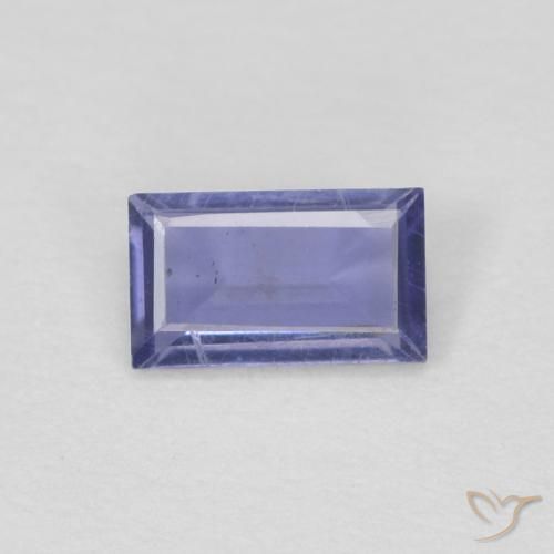 iolite Violet royal naturelle Baquette, 0.20 ct, VS