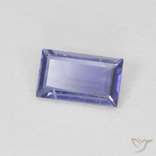 iolite Violet royal naturelle Baquette, 0.20 ct, VS