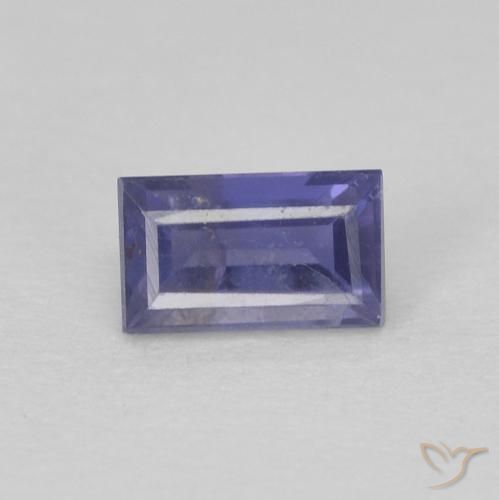iolite Violet moyen naturelle Baquette, 0.33 ct, VS-SI