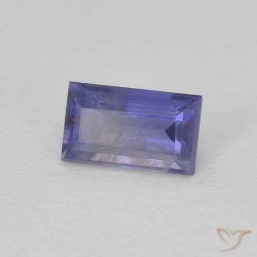 iolite Violet moyen naturelle Baquette, 0.33 ct, VS-SI