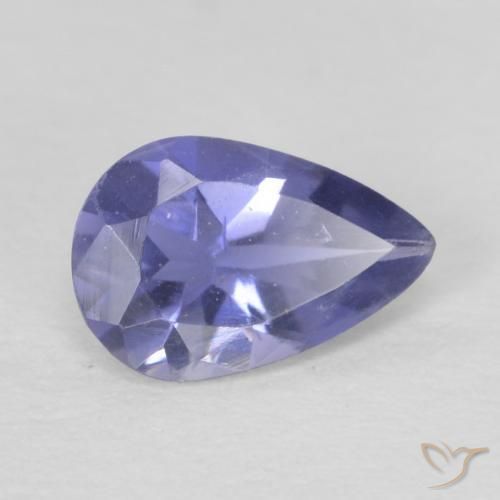 Iolite Bleu argenté naturelle En forme de poire, 0.33 ct, VS