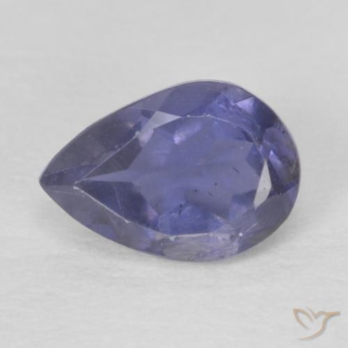 0.36ct Naturel Bleu argenté Iolite, En forme de poire, VS
