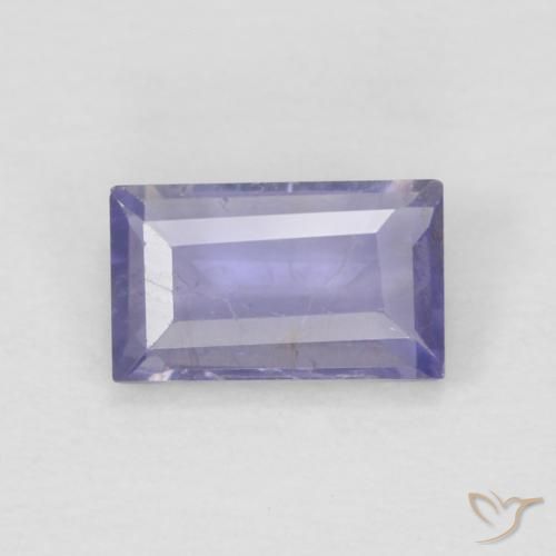 iolite Pourpre bleuté foncé naturelle Baquette, 0.24 ct, VS