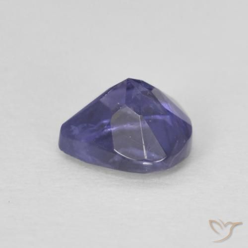 Iolite Bleu foncé naturelle En forme de poire, 0.37 ct, VS