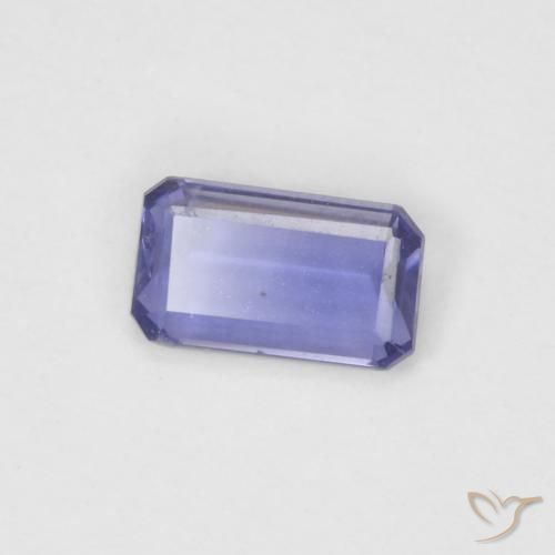 Iolite Violet moyen naturelle Octogone / coupe Émeraude, 0.18 ct, VVS
