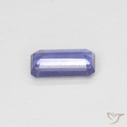 Iolite Violet moyen naturelle Octogone / coupe Émeraude, 0.18 ct, VVS