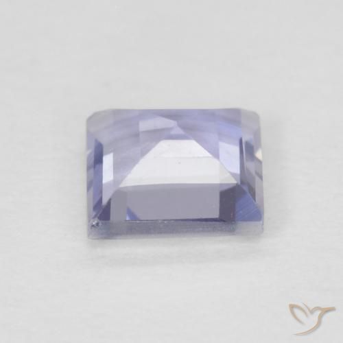 Iolite Medium Light-Violet naturelle Carré, 0.28 ct, VVS