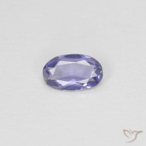 0.13ct Naturel Pourpre bleuté foncé Iolite, ovale, VS