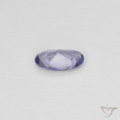 Iolite Pourpre bleuté foncé naturelle ovale, 0.13 ct, VS