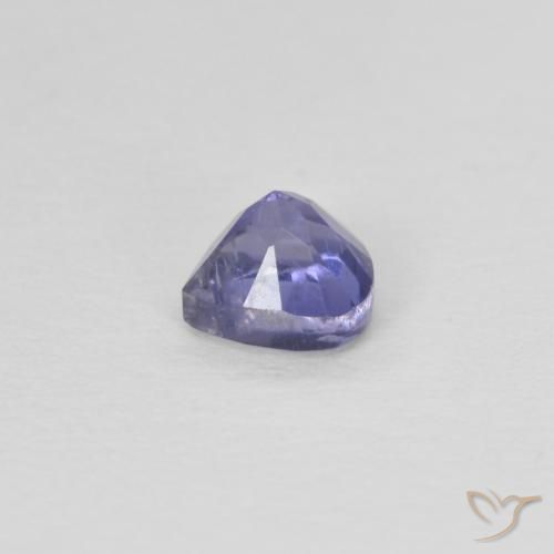 Iolite Pourpre bleuté foncé naturelle En forme de poire, 0.27 ct, VS