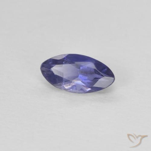 Iolite Pourpre bleuté foncé naturelle Marquise, 0.27 ct, VS