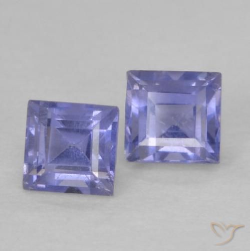 Shop natural 0.22ct Pourpre bleuté foncé Iolite gems, Carré, from Madagascar at GemSelect. In stock, global shipping!