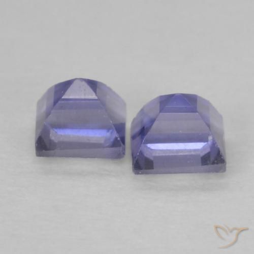 Shop natural 0.22ct Pourpre bleuté foncé Iolite gems, Carré, from Madagascar at GemSelect. In stock, global shipping!
