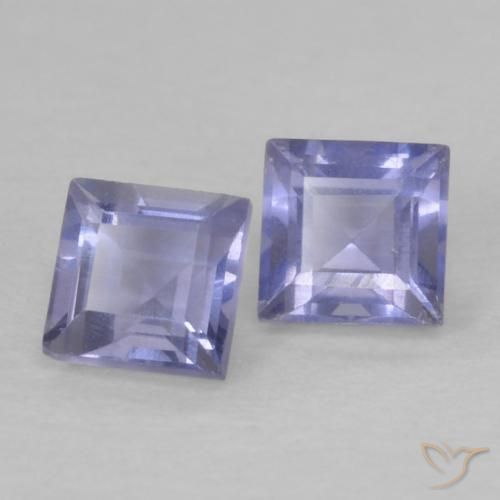 Shop natural 0.21ct Pourpre bleuté foncé Iolite gems, Carré, from Madagascar at GemSelect. In stock, global shipping!