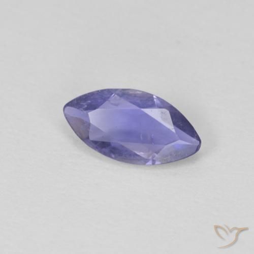 Iolite Pourpre bleuté foncé naturelle Marquise, 0.39 ct, VS
