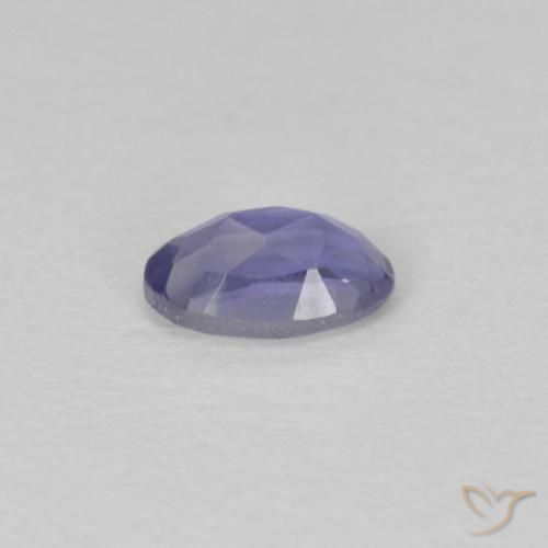 Iolite Pourpre bleuté foncé naturelle ovale, 0.21 ct, VS