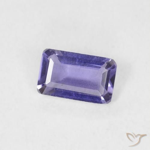 Iolite Violet foncé naturelle Octogone / coupe Émeraude, 0.21 ct, SI