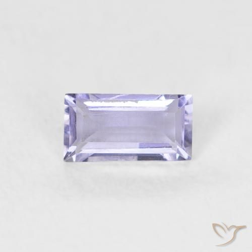 0.19ct Naturel Violet Rosâtre iolite, Baquette, VS