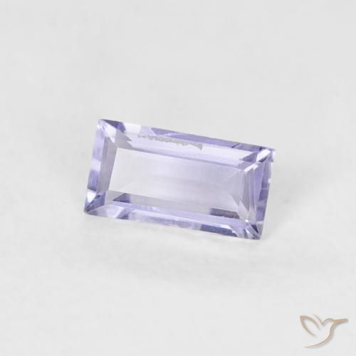 Iolite Violet Rosâtre naturelle Baquette, 0.19 ct, VS