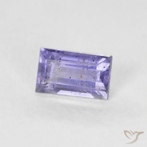 Iolite Violet foncé naturelle Baquette, 0.30 ct, VS-SI