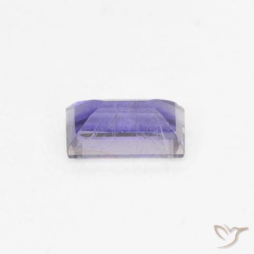 Iolite Bleu violet intense naturelle Baquette, 0.24 ct, VS