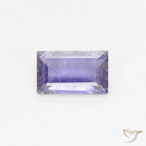 0.26ct Naturel Bleu foncé iolite, Baquette, VS