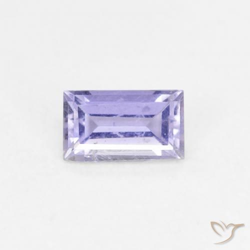 0.27ct Naturel Violet Rosâtre iolite, Baquette, VS