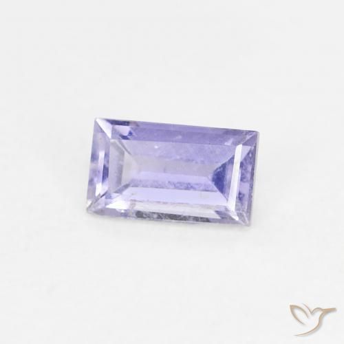 Iolite Violet Rosâtre naturelle Baquette, 0.27 ct, VS