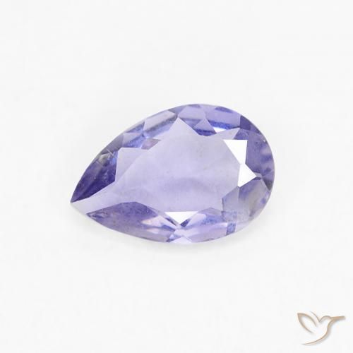 iolite Medium Light-Violet naturelle En forme de poire, 0.28 ct, VS