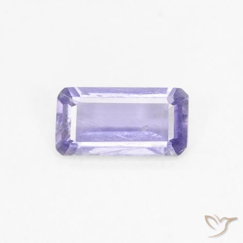 0.28ct Naturel Medium Light-Violet iolite, Taille émeraude, VS-SI