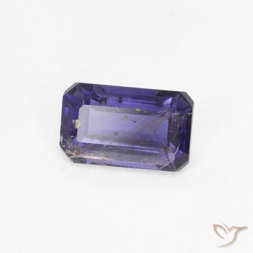 Iolite Bleu foncé naturelle Octogone / coupe Émeraude, 0.25 ct, VS-SI