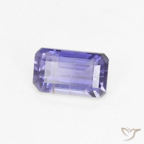 Iolite Bleu violet intense naturelle Octogone / coupe Émeraude, 0.30 ct, VS-SI