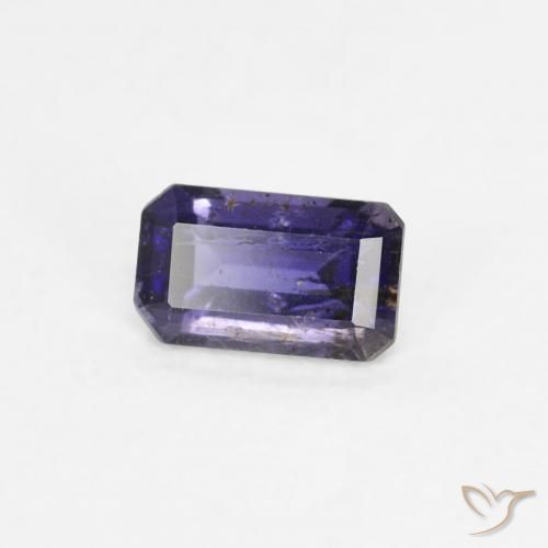 Iolite Violet foncé naturelle Octogone / coupe Émeraude, 0.29 ct, VS-SI