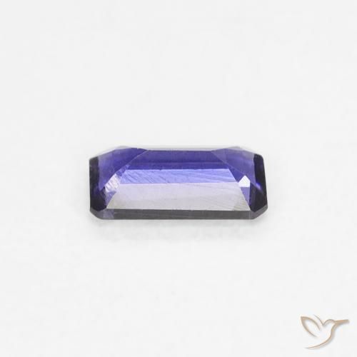 Iolite Violet foncé naturelle Octogone / coupe Émeraude, 0.20 ct, VS