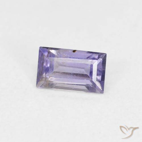 Iolite Pourpre bleuté foncé naturelle Baquette, 0.29 ct, VS