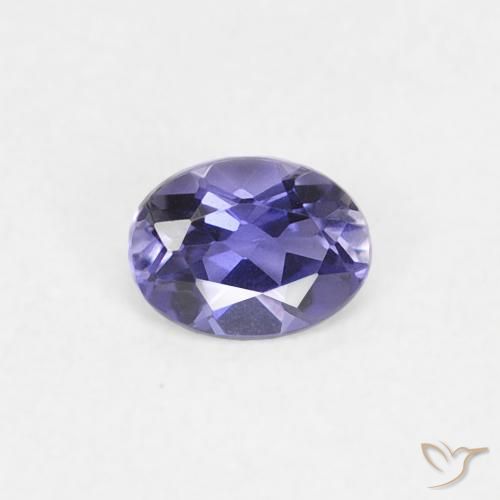 0.16ct Naturel Violet foncé iolite, ovale, VS