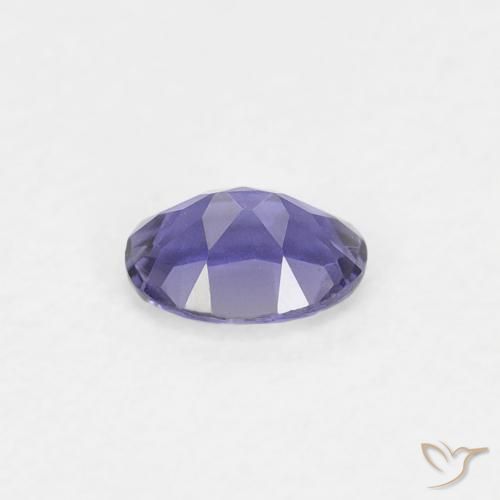 Iolite Violet foncé naturelle ovale, 0.16 ct, VS