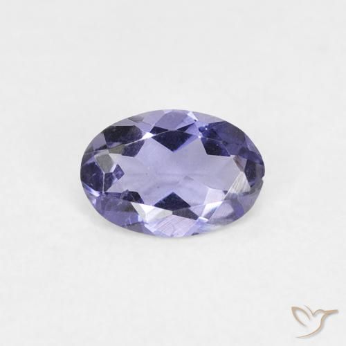 0.27ct Naturel Bleu argenté iolite, ovale, VS