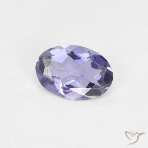 Iolite Bleu argenté naturelle ovale, 0.27 ct, VS
