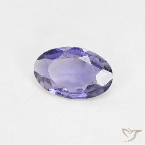 Iolite Violet léger moyen naturelle ovale, 0.27 ct, VS