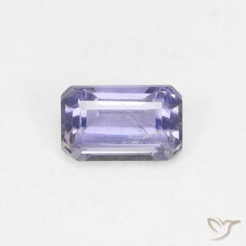 0.32ct Naturel Medium Light-Violet iolite, Taille émeraude, VS-SI