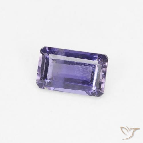 Iolite Violet foncé naturelle Octogone / coupe Émeraude, 0.26 ct, VS-SI