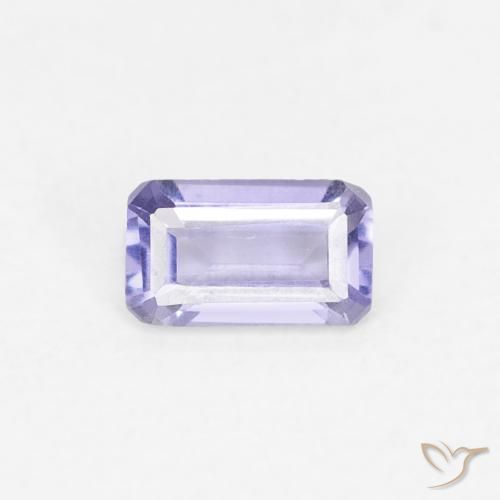 0.21ct Naturel Violet Rosâtre iolite, Taille émeraude, VS