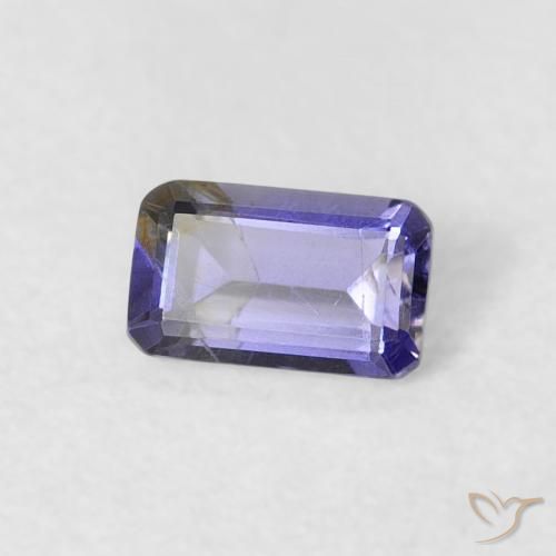 Iolite Violet aubergine naturelle Octogone / coupe Émeraude, 0.26 ct, VS