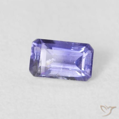 Iolite Violet Bleu naturelle Octogone / coupe Émeraude, 0.27 ct, VS-SI