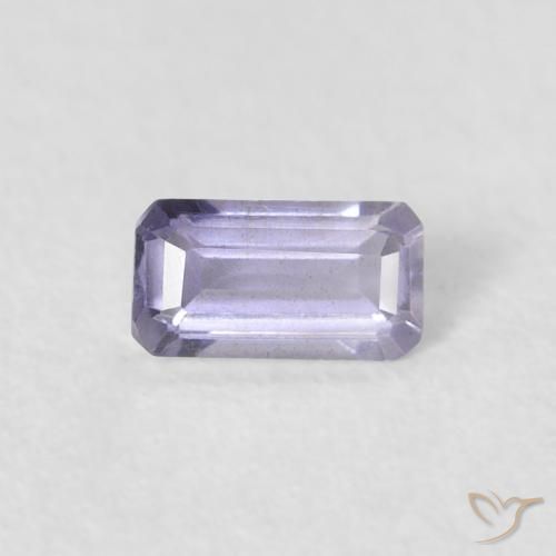 0.21ct Naturel Violet Rosâtre iolite, Taille émeraude, VS-SI